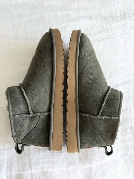 Olive Green Ultra Mini Uggs - Picture 4 of 7